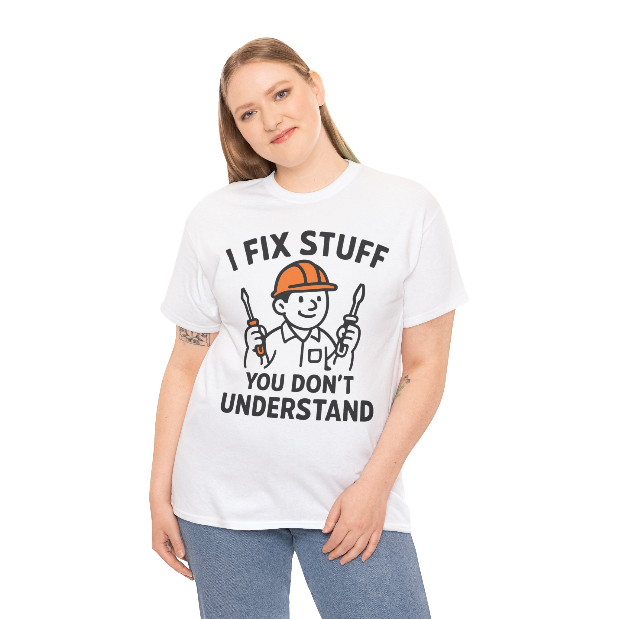 Mechanic T-Shirt — "I Fix Stuff You Don't Understand" Funny Craftsman Tee - Image 4