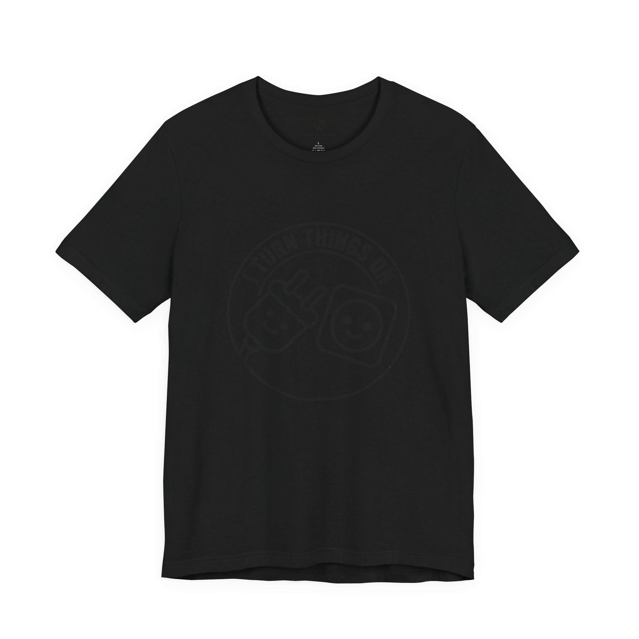 I Turn Things On plug and socket tee | T-Shirt - Image 5
