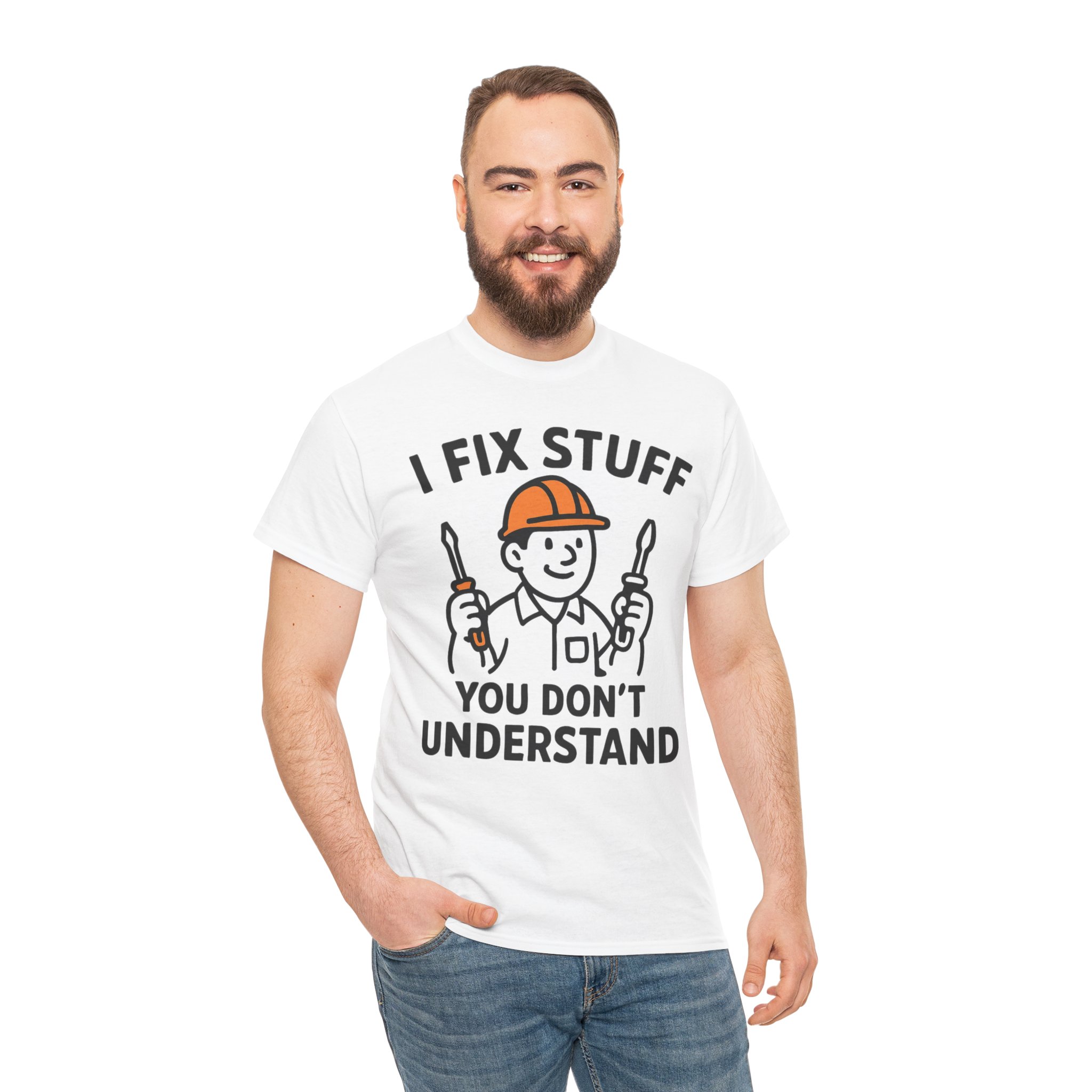 Mechanic T-Shirt — "I Fix Stuff You Don't Understand" Funny Craftsman Tee - Image 5
